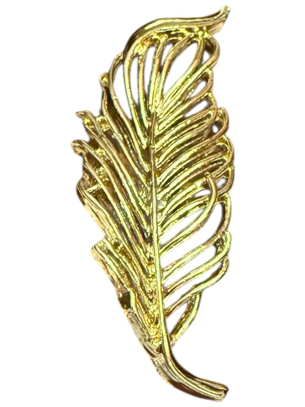Vintage Gerry’s Gold Tone Feather Brooch - Elegant Women’s Jewelry